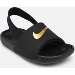 Sandales Nike Kawa noires en cuir en cuir Pointure 19,5 pour homme 