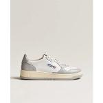 Autry Medalist Low Bicolor Leather Sneaker White/Grey