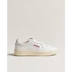 Autry Medalist Low Leather Sneaker White/Red