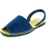 Sandales bleu marine en cuir en cuir Pointure 41 look fashion pour femme 