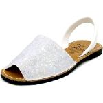 Sandales blanches en cuir en cuir Pointure 39 look fashion pour femme 