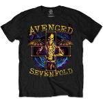 Avenged Sevenfold Stellar T-Shirt, Noir-Noir, M Homme