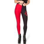 Leggings imprimés rouges en polyester à motif licornes Tailles uniques look fashion pour femme 