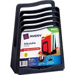 Avery 5 parties réglable fichier Rack, Lettre, plastique, 1 File Rack Noir