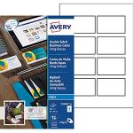 Cartes Avery blanches 