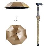Parapluies canne dorés en toile look fashion 