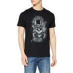 AWDIP Officiel Guns N Roses Faded Skull T-Shirt,Noir,XXL