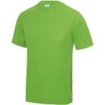 T-shirts de sport Awdis vert lime à manches courtes Taille XS look fashion pour homme 