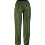 Pantalons de randonnée vert olive enduits imperméables respirants Taille L look fashion pour femme 