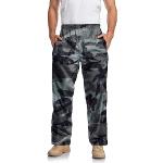 Pantalons de randonnée kaki en polyuréthane enduits imperméables coupe-vents respirants Taille XL look militaire pour homme 