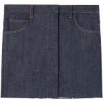 Jupes en jean bleu indigo délavées bio éco-responsable Taille XS classiques pour femme en promo 