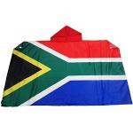 AZ FLAG - Drapeau Afrique du Sud - 150x90 cm - Cape Drapeau Sud Africain 100% Polyester Avec Manches Intégrées - Body Flag - 80 g