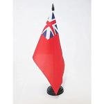 AZ FLAG Drapeau de Table Royaume-Uni Red Ensign Colonial 21x14cm - Petit Drapeaux DE Bureau Empire Colonial Britannique 14 x 21 cm