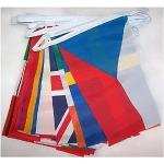 AZ FLAG - Guirlande Drapeau 28 Pays de l'Union Européenne - 8 Mètres avec 28 Fanions Européen - Europe – UE De 21x14 cm - Petits Drapeaux 100% Polyester - 80g