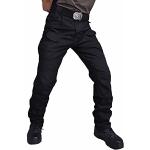 Pantalons de randonnée noirs avec ceinture imperméables respirants stretch Taille XL look militaire 
