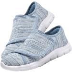 Chaussures de randonnée bleues en caoutchouc anti choc pour pieds larges Pointure 43 look fashion pour homme 