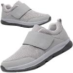 Chaussures de marche grises en caoutchouc anti choc pour pieds larges Pointure 39 look fashion pour homme 