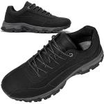 Chaussures de randonnée noires résistantes à l'eau pour pieds larges à élastiques Pointure 46 look fashion pour homme 