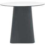B-Line Table Adam Ø80cm blanc/gris basalte H x Ø 72x80cm