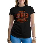 B&S Boutique Litchfield Prison Orange is The New Black Inspired T-Shirt Femme Noir Size L