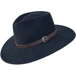 Chapeaux Fedora noirs en laine Taille XS classiques pour homme 