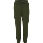Pantalons classiques B.Young verts Taille XL coupe regular pour femme 