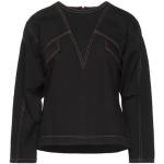 Chemises en jean de créateur Ba&Sh noires en coton à manches longues à col rond pour femme 