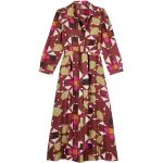 Robes d'été de créateur Ba&Sh multicolores en lyocell tencel éco-responsable midi à manches longues Taille M pour femme 