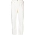 Jeans droits de créateur Ba&Sh blancs cassés W24 L29 pour femme 