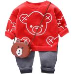 Pulls rouges à rayures en coton Taille 24 mois look fashion pour garçon de la boutique en ligne Amazon.fr 