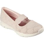 Chaussures casual Skechers Seager blanches en textile vegan Pointure 37 look casual pour femme en promo 