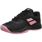 BABOLAT Femme Propulse Fury Clay Women Chaussures de Tennis, Black/Geranium Pink, 38 EU