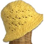 Chapeaux jaunes en coton lavable en machine pour bébé de la boutique en ligne Etsy.com 