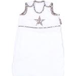 babybay Sac de Couchage en Coton Organique Blanc avec Application Étoile Taupe/Étoiles Blanc 1 Unité