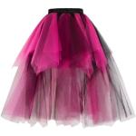 Babyonlinedress Jupe Tutu pour Femme Jupe en Tulle Mini superposée Filles Costumes Tutu Noir Fuchsia