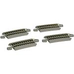Bachmann Trains Snap-Fit E-Z Track Tiers Section 45,7 cm Radius Curved Track (4/Carte)