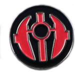 Badge à épingle en métal émaillé Star Wars Sith Order (rouge et noir)