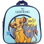 Sacs à dos scolaires pour la rentrée des classes bleus à motif lions Le Roi Lion Simba look fashion pour enfant 