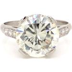 Bagues de fiançailles en diamant en platine en diamant art déco 