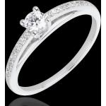 Bague de Fiançailles - Avalon - diamant 0.195 carat - or blanc 18 carat