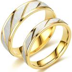 Alliances de mariage Beydodo argentées en acier 57 look fashion pour homme 