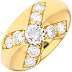 Bagues jaunes en or à motif hiboux en diamant 18 carats seconde main 