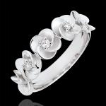Alliances en diamant Edenly blanches 9 carats pour femme en promo 