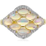 Bagues opale Juwelo argentées en argent 44 pour femme en promo 