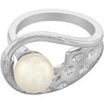 Bagues Juwelo argentées en argent à perles en perle pour femme en promo 