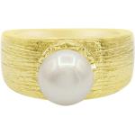 Bagues Juwelo blanches en argent à perles en perle pour femme en promo 