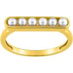 Bagues en or à perles en perle 18 carats avec certificat d'authenticité look fashion pour femme 