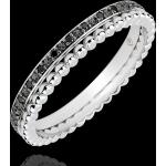 Alliances en diamant Edenly Fleur de Sel blanches à perles 9 carats pour femme en promo 