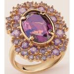 Bagues Guess Marciano violettes en argent à perles en perle 18 carats 