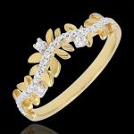 Bagues Edenly Jardin Enchanté jaunes en or jaune en diamant 9 carats romantiques pour femme en promo 